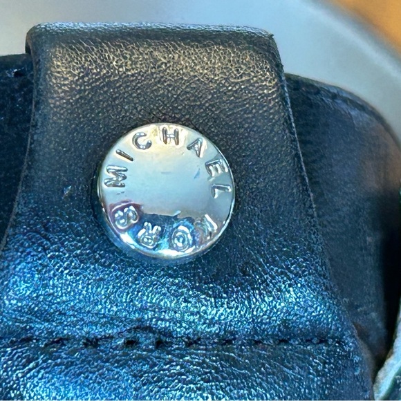 Michael Kors Black Leather Strappy Stiletto Pump Sandals Size 8 - Picture 4 of 16